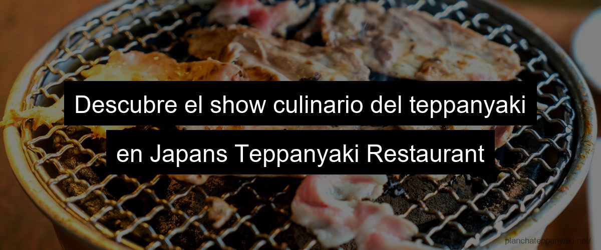 Descubre el show culinario del teppanyaki en Japans Teppanyaki Restaurant
