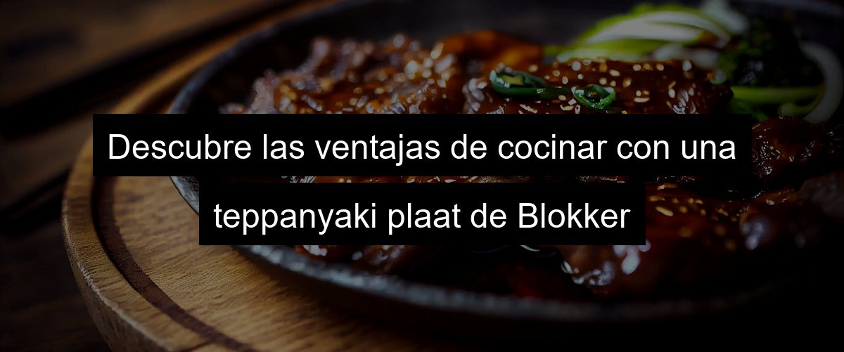 Descubre las ventajas de cocinar con una teppanyaki plaat de Blokker