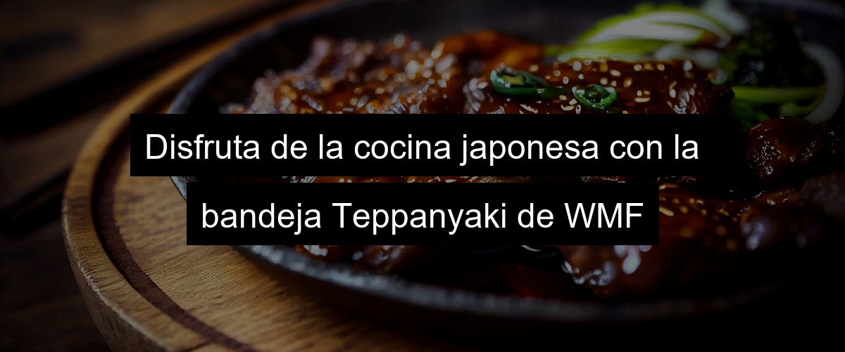 Disfruta de la cocina japonesa con la bandeja Teppanyaki de WMF