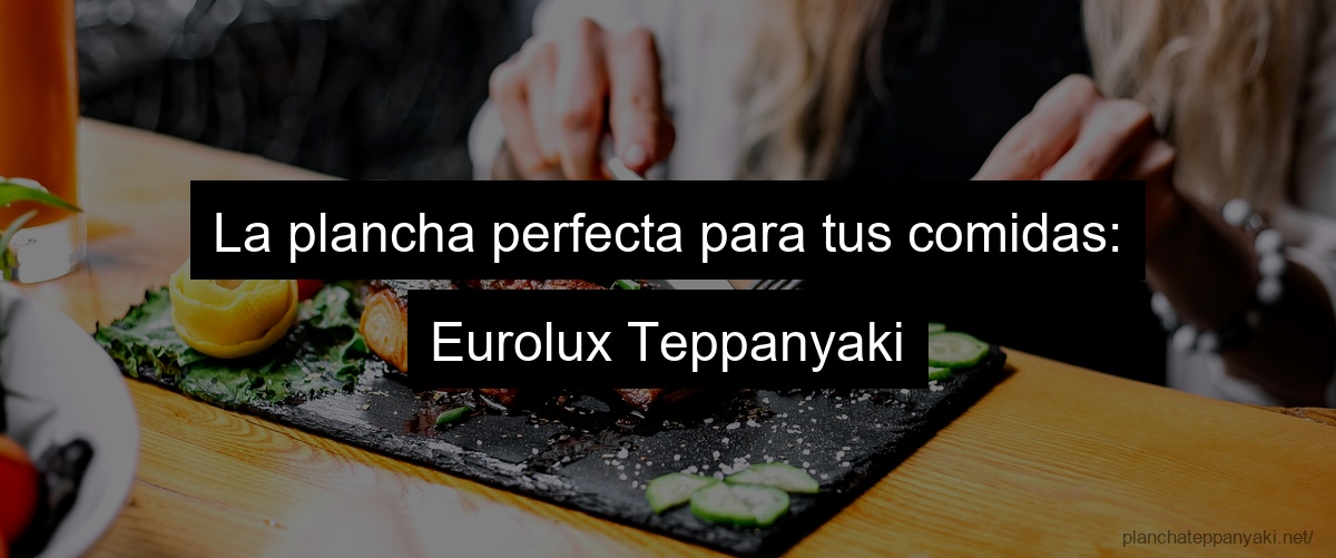 La plancha perfecta para tus comidas: Eurolux Teppanyaki