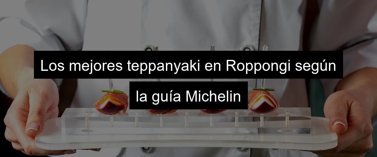 Los mejores teppanyaki en Roppongi según la guía Michelin