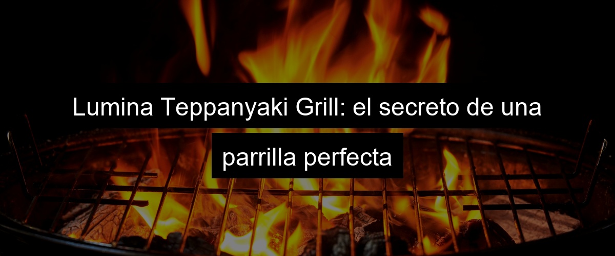 Lumina Teppanyaki Grill: el secreto de una parrilla perfecta
