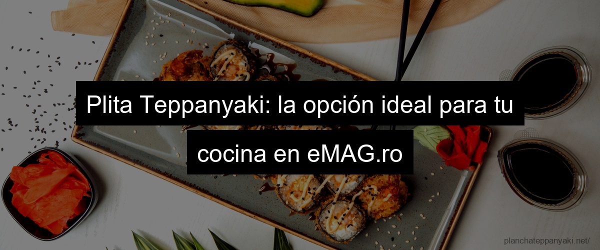 Plita Teppanyaki: la opción ideal para tu cocina en eMAG.ro