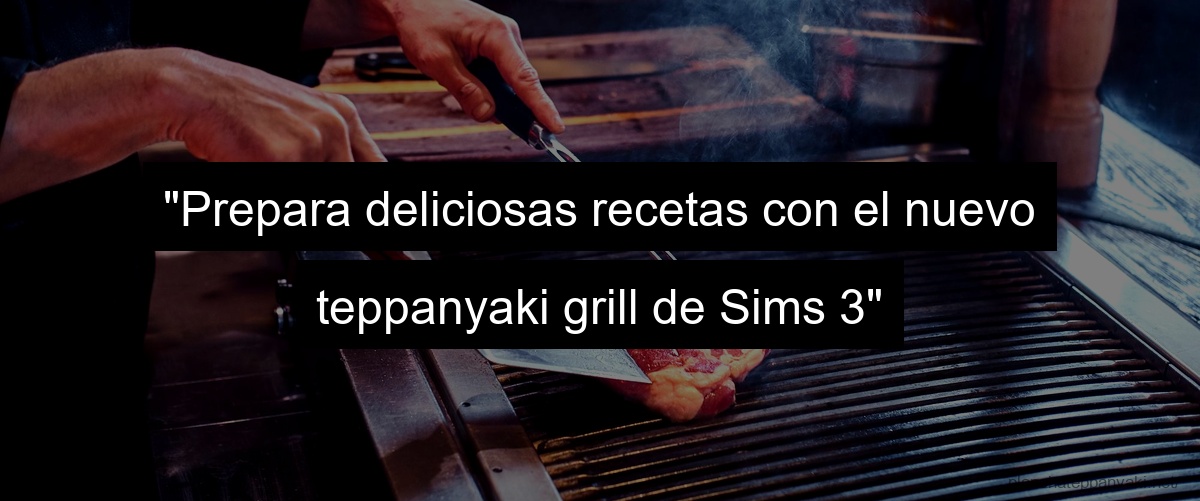 "Prepara deliciosas recetas con el nuevo teppanyaki grill de Sims 3"
