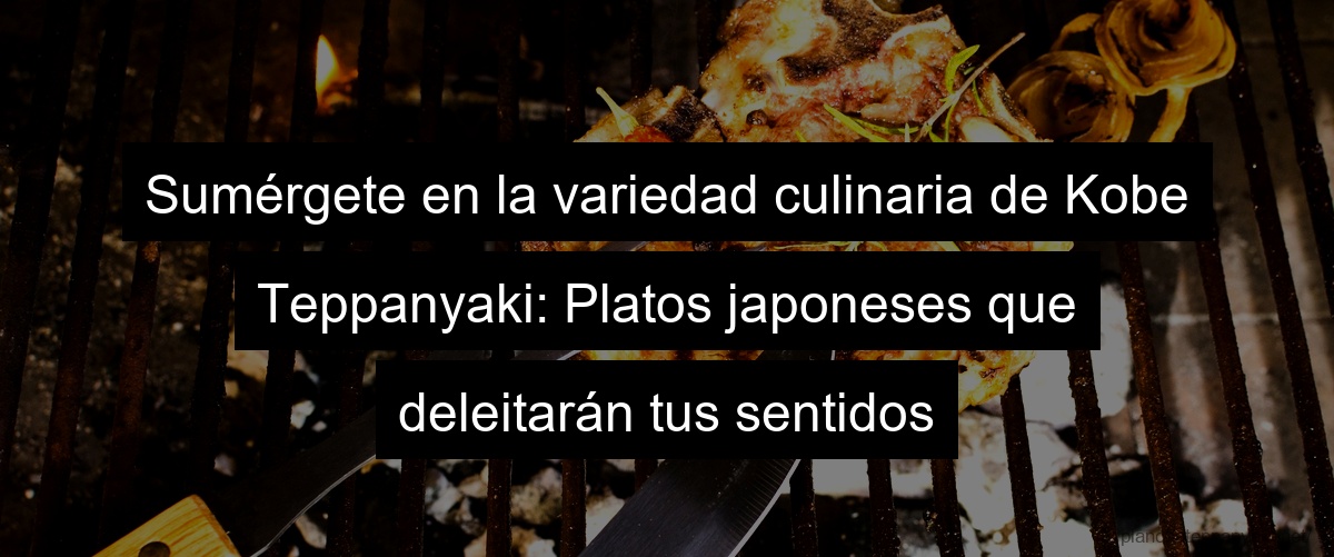 Sumérgete en la variedad culinaria de Kobe Teppanyaki: Platos japoneses que deleitarán tus sentidos