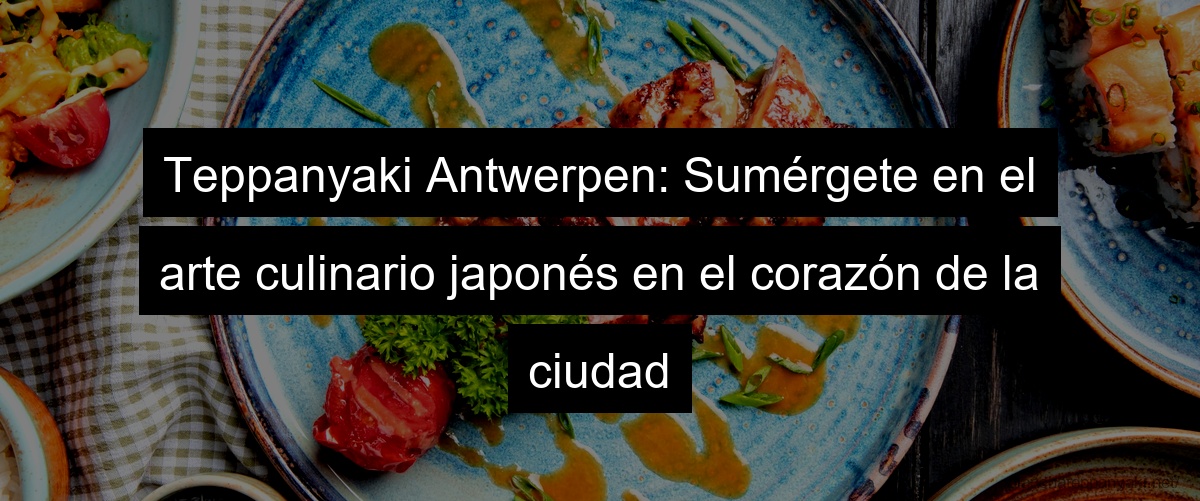 Teppanyaki Antwerpen: Sumérgete en el arte culinario japonés en el corazón de la ciudad