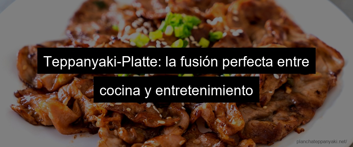 Teppanyaki-Platte: la fusión perfecta entre cocina y entretenimiento