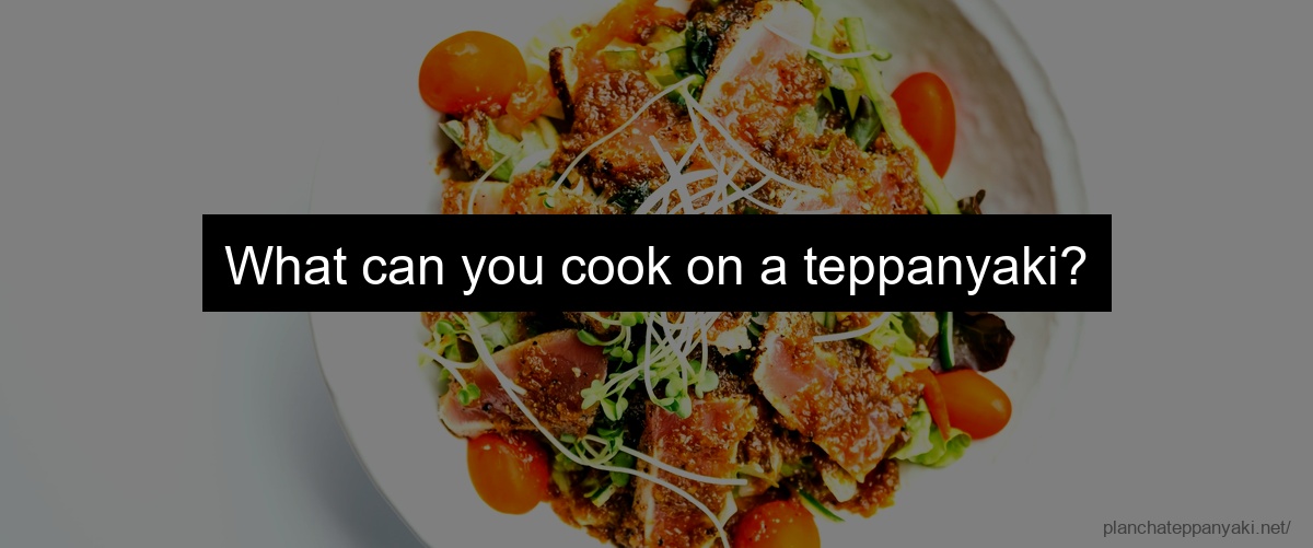 What can you cook on a teppanyaki?