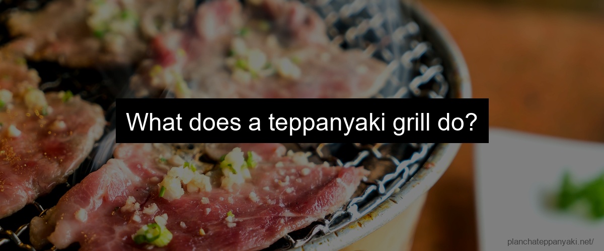 What does a teppanyaki grill do?
